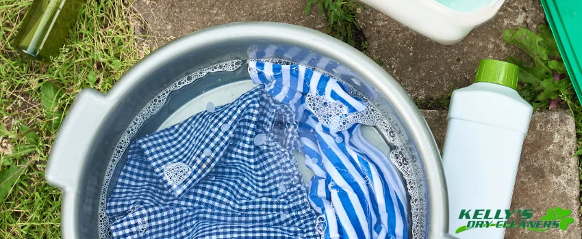 KDC - clothes soaked in baking soda solution 